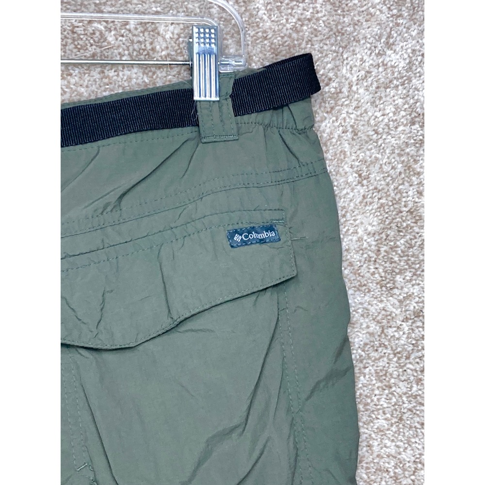 Columbia Convertible Cargo Hiking Pants Mens 38x30 Green Belted Outdoor Travel - Picture 4 of 12
